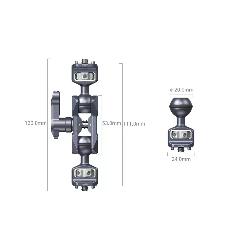 Универсальный держатель для аксессуаров Magic Arm with Dual Ball Heads (1/4”-20 Screws) 3873 аналог SmallRig