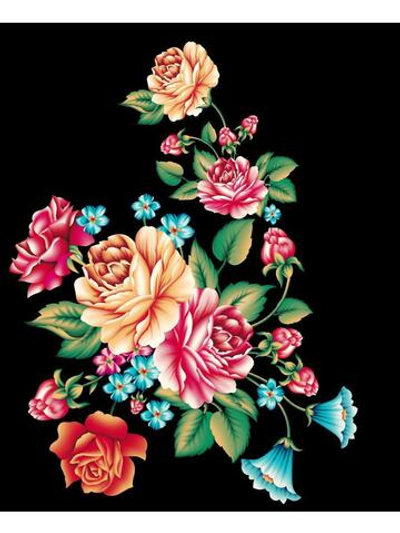 Картина по номерам 30х40см. "Цветочный куст" (арт. Х-7105)