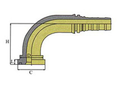 Фитинг DN 25 SFS 3/4 41.3 (90) Interlock POWERMASTER
