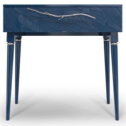 Консоль Арт Колор leaves Классик Сильвер Королевский синий