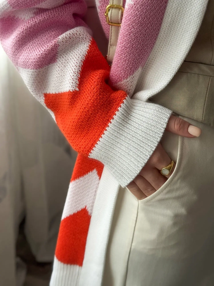 Кардиган с планкой