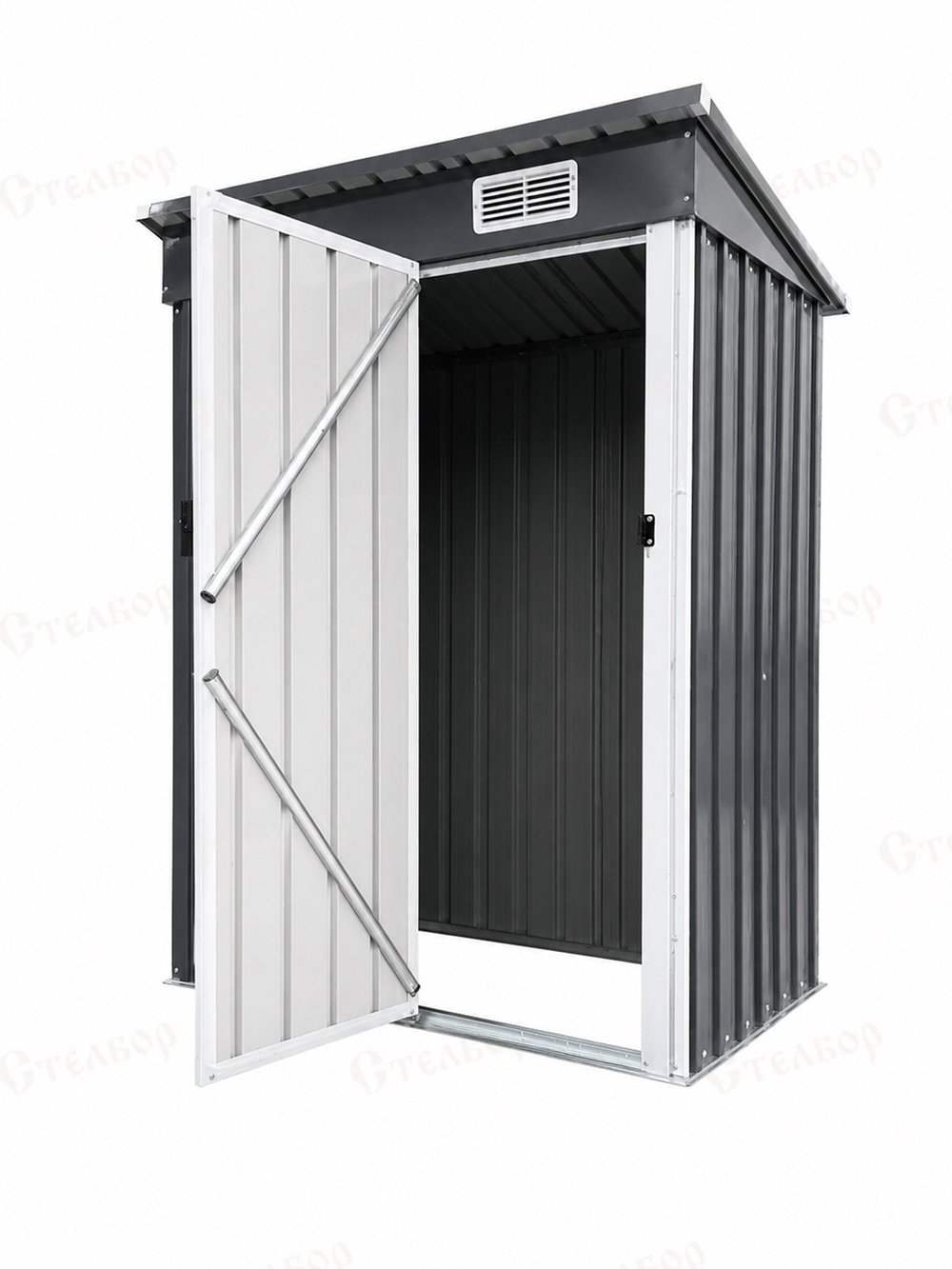 Металлический хозблок 5×3, 148,5×83×184 см