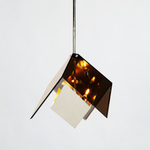 Pendant design lamp  MAXEDRON by Roll & Hill (Amber+Silver)