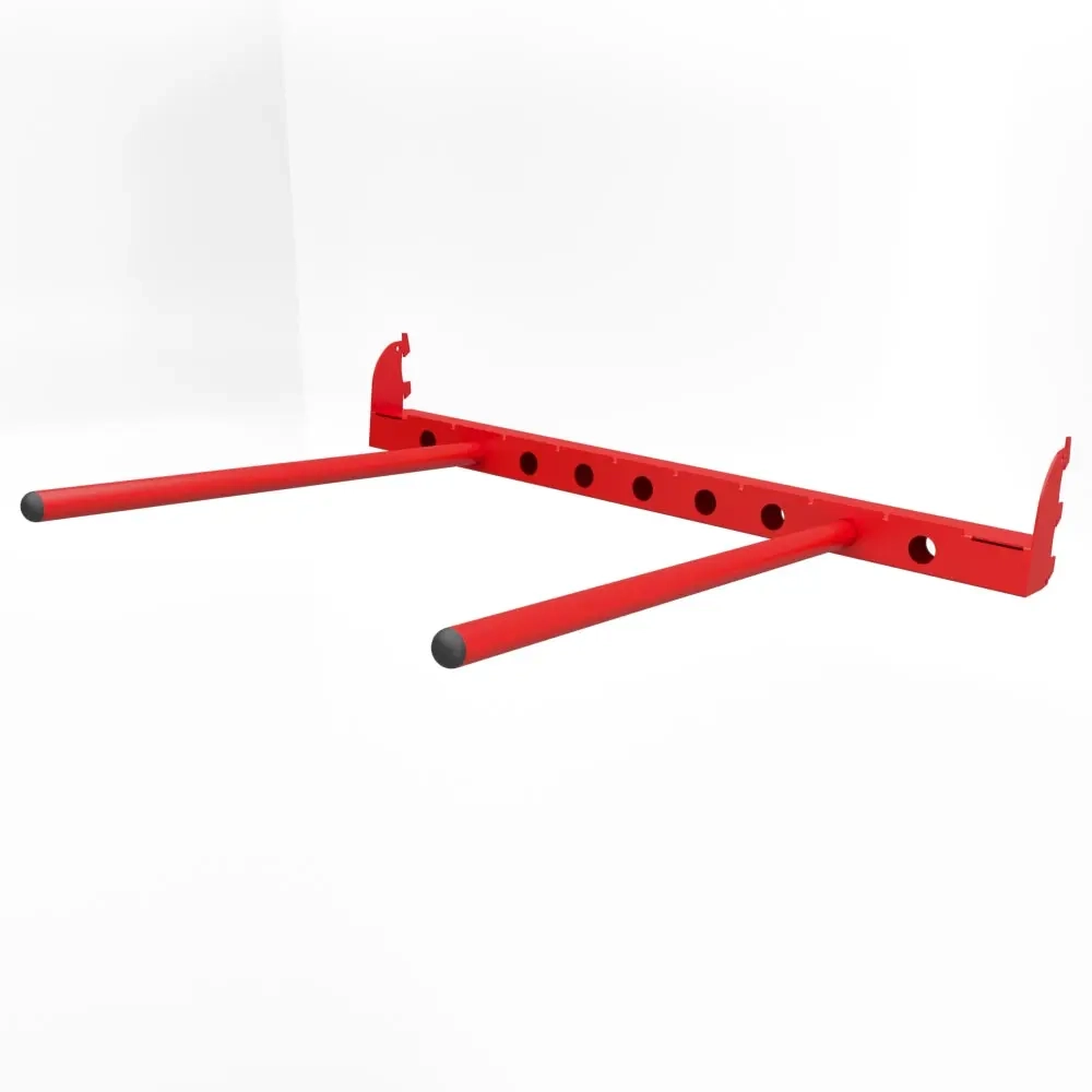 Красный настенный кронштейн-модуль для 2-х шин системы IF, ширина 800 мм