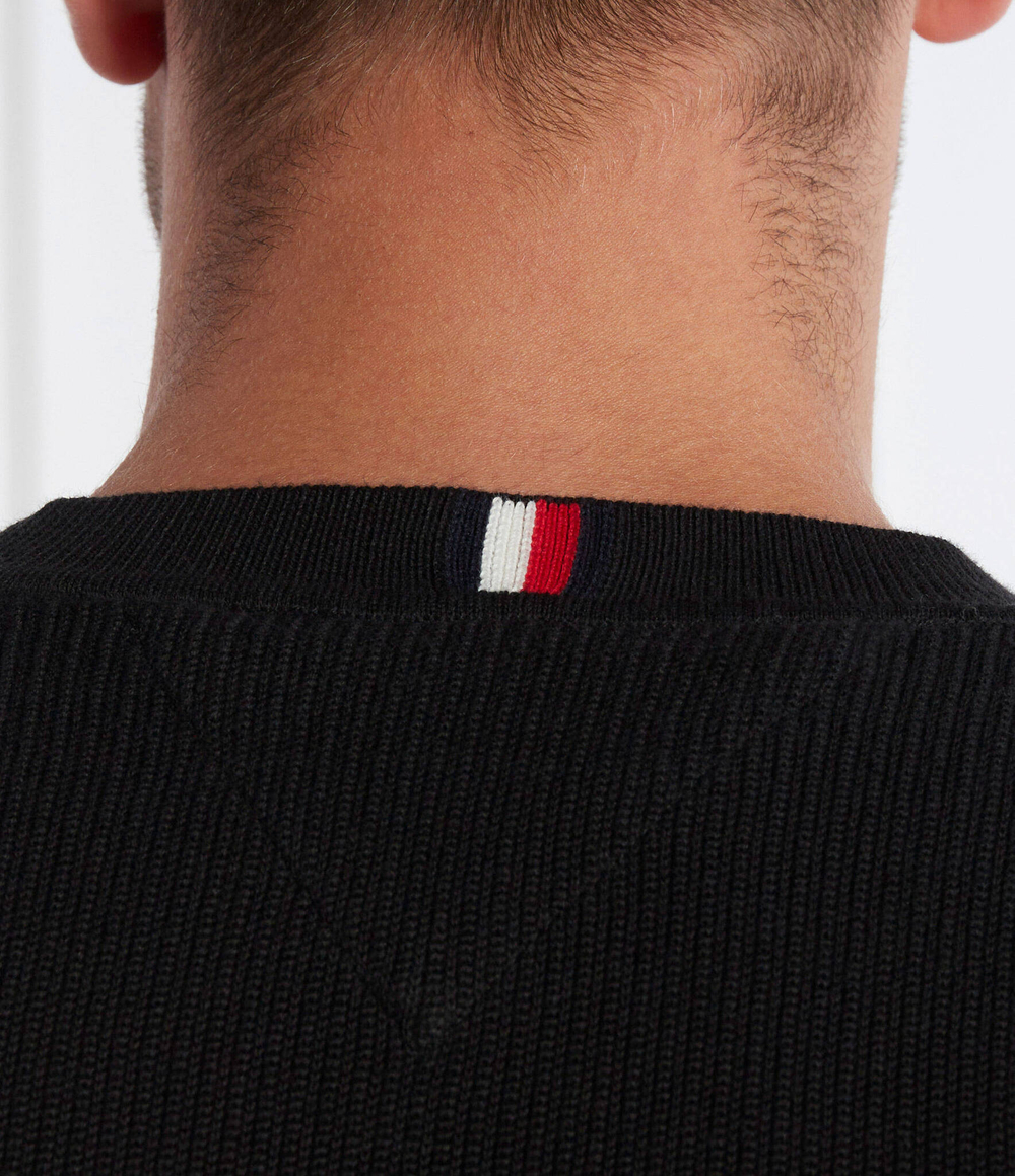 Свитер CHAIN RIDGE STRUCTURE Tommy Hilfiger - черный(MW0MW33511)