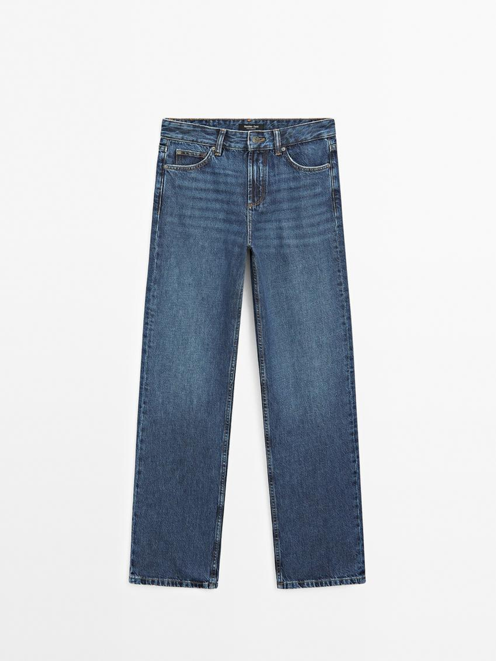 Massimo Dutti Джинсы прямого кроя, синий