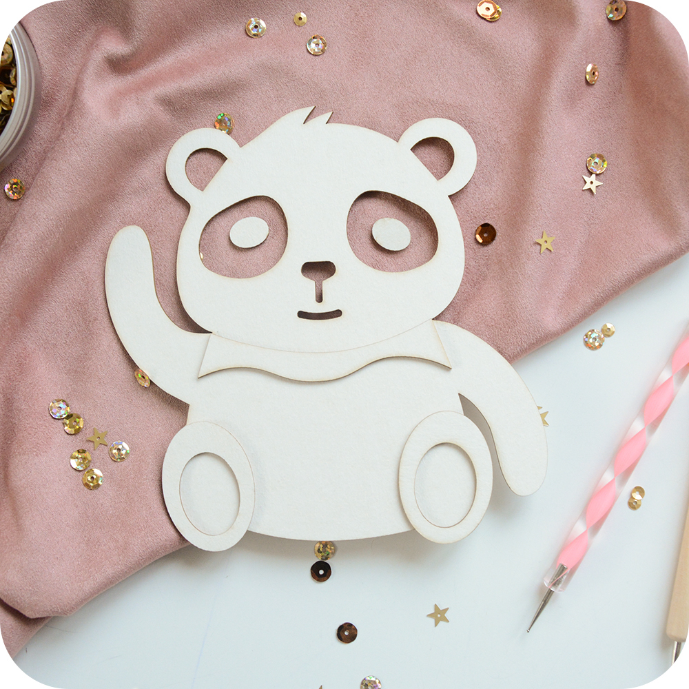 Заготовка для тиснения "Панда" двухслойная