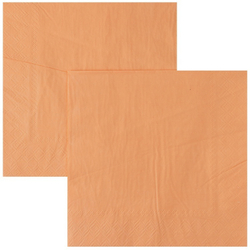 Салфетки однотонные, Персиковый, 33 см, 12 шт.