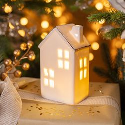 ФИГУРКА "ДОМИК" С LED-ПОДСВЕТКОЙ 7,3*6,3*12,8 СМ