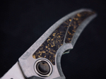 Складной нож ESPADA Tamx Satin CrystalTi Gold Carbon