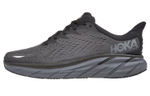 HOKA ONE ONE Cliffton 8 trendy fabric shock absorption, non-slip, wear-resistant, breathable, low-cut running shoes men's black and gray