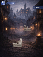 Горожане Пекарь и городская пекарня миниатюры для настольных игр РНИ, ДнД