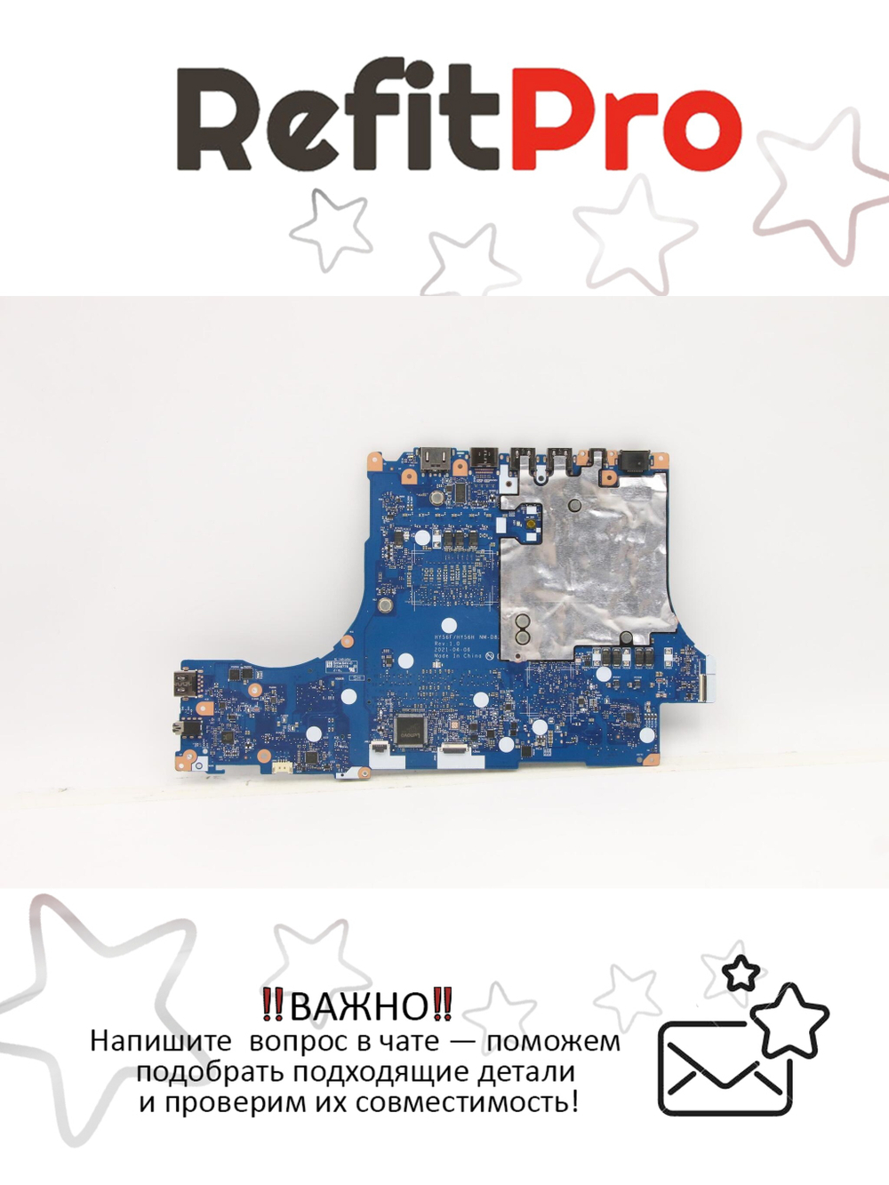 Материнская плата для ноутбука Lenovo Legion 5-15IMH6 82NL WIN i5-10500H RTX3050Ti 4G (5B21C81181), оригинал