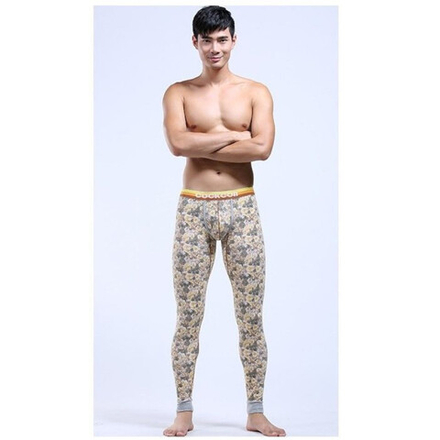 Мужские кальсоны с узором бежевые Cockon MAN pants Begie23714