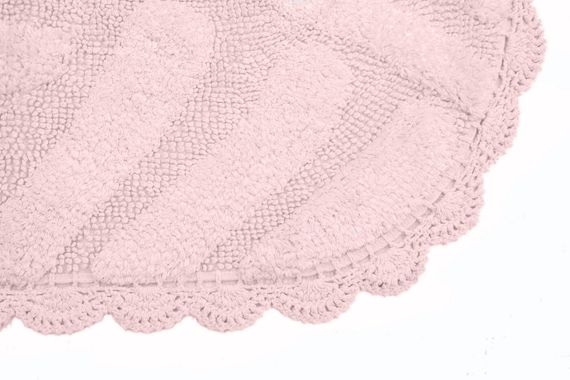 NANCY (пудра) Набор ков. для ванной кружевной 60х100 и 50х70