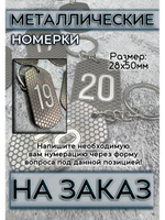 Номерки металлические на ключи на заказ