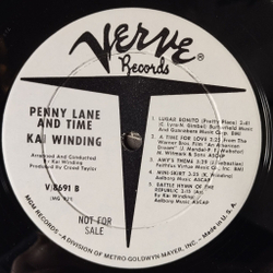 Винтажная виниловая пластинка LP Kai Winding Penny Lane and Time (USA 1967) (Promo)