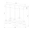 Подвесная люстра TK Lighting 4113 Cubus Graphite