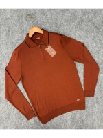 Лонгслив мужской, Поло с длинным рукавом