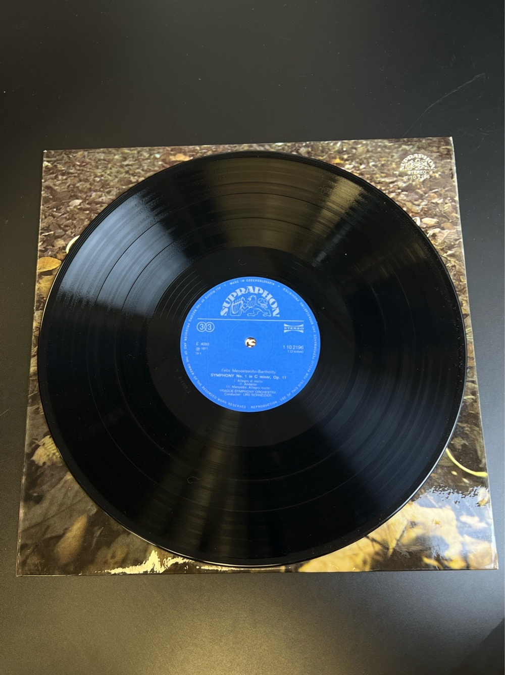 LP Felix Mendelssohn - Bartholdy - Симфония №1. Виниловая пластинка 12 дюймов. Чехословакия 1976 год.