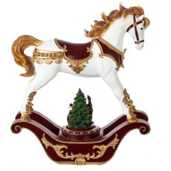 GAEM Фигурка декоративная "Лошадка-качалка", (подсвет, муз, 3хАА, н/п), L32 W11 H37 см