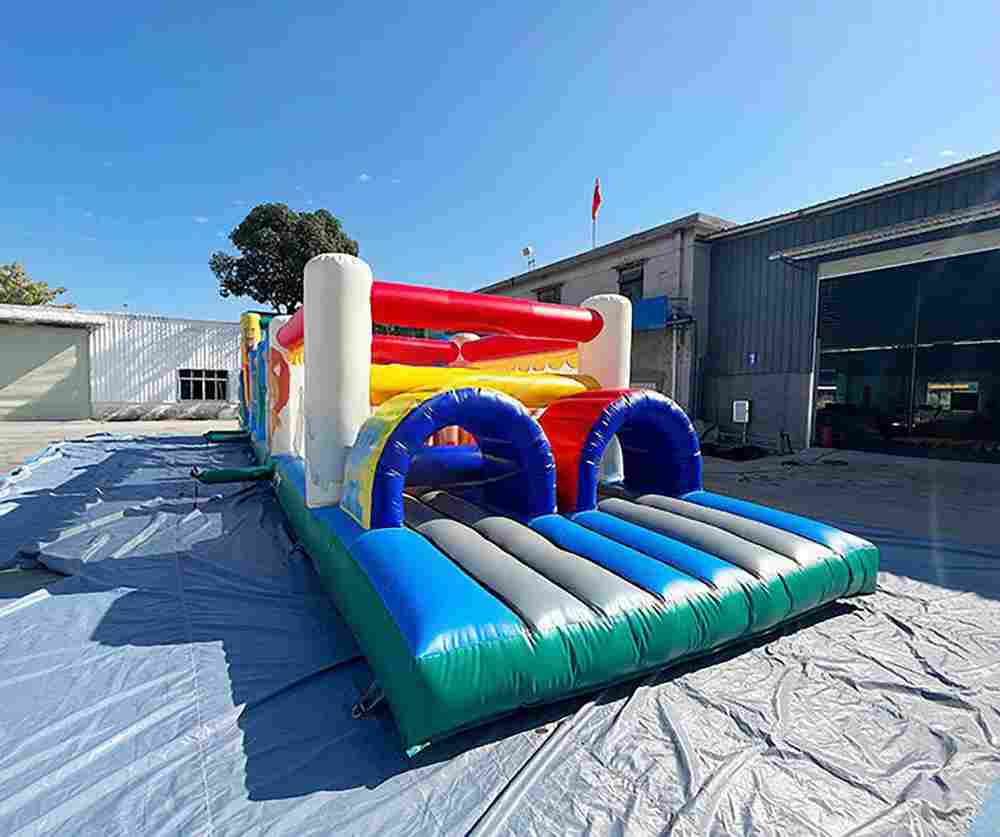 Коммерческая надувная полоса препятствий «Спорт-Актив», 12×3×4 м