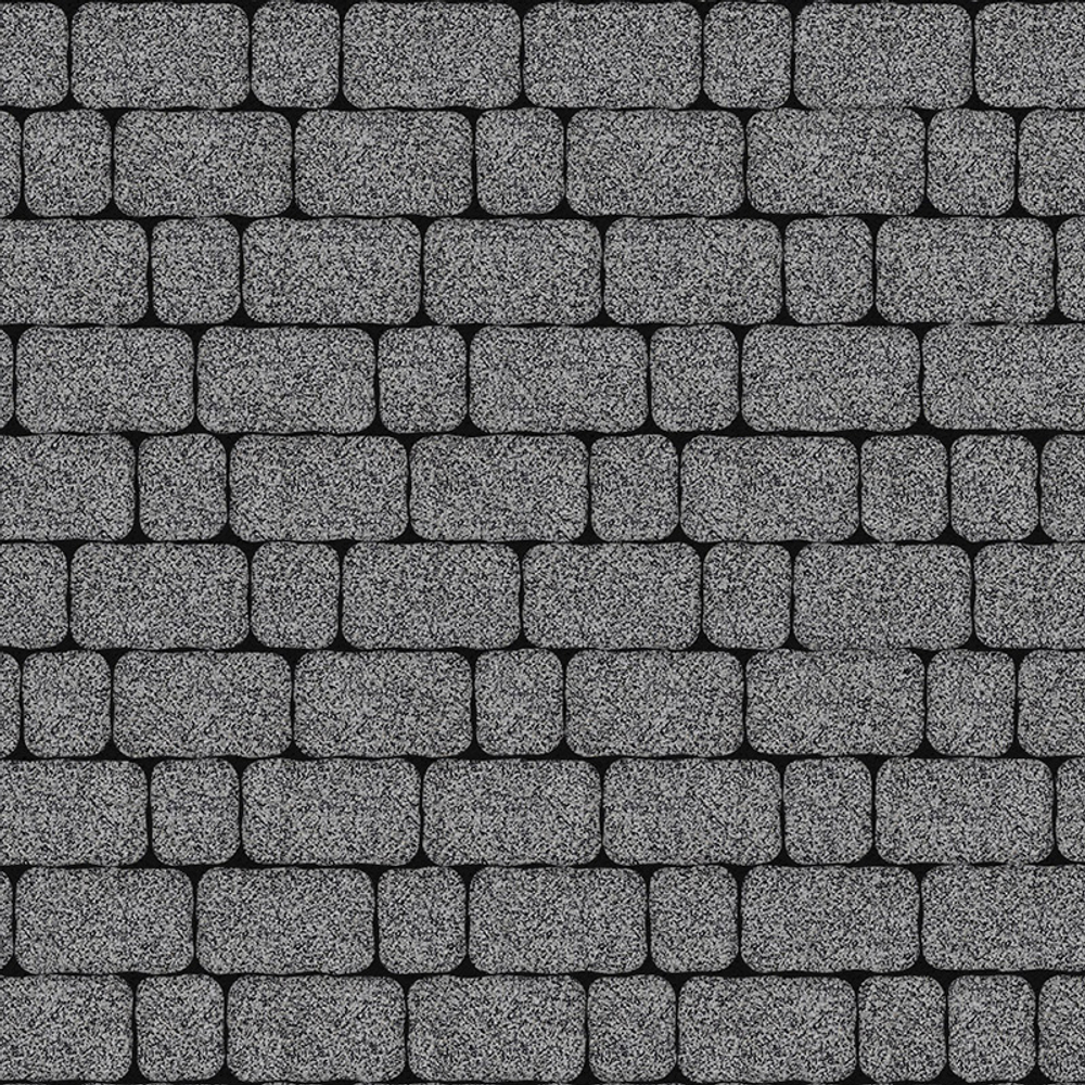 Тротуарная плитка Арена - Гранит+ Серый с черным, комплект из 2 видов плит