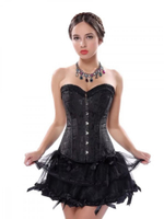 Корсет и стринги Gera черный 6XL