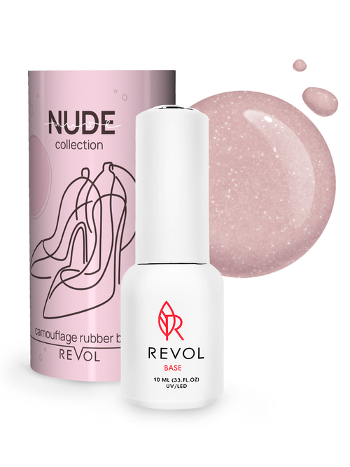 REVOL Rubber Base Nude №5 Fav heels, 10мл