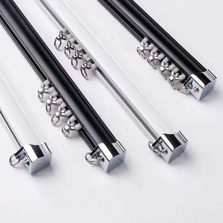 Карниз для штор из алюминия, потолочный/настенный монтаж, тихий ход