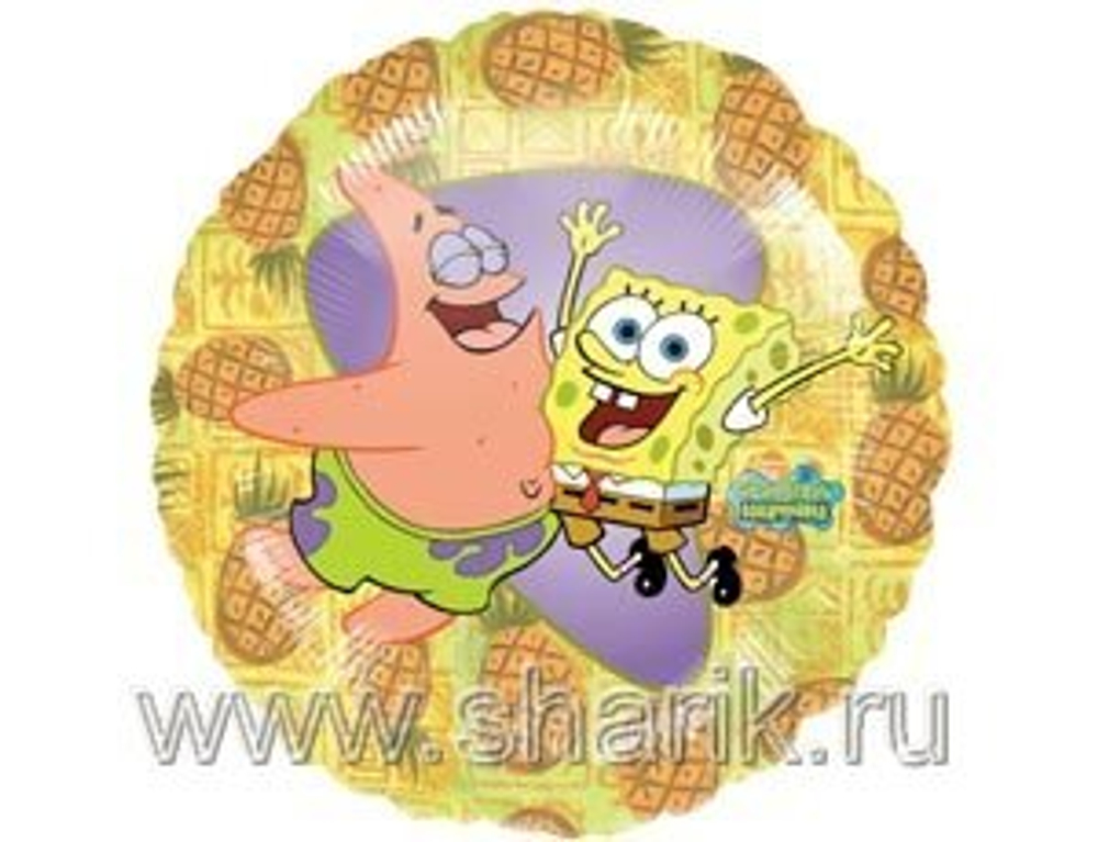 А 18" Круг Губка Боб и Патрик