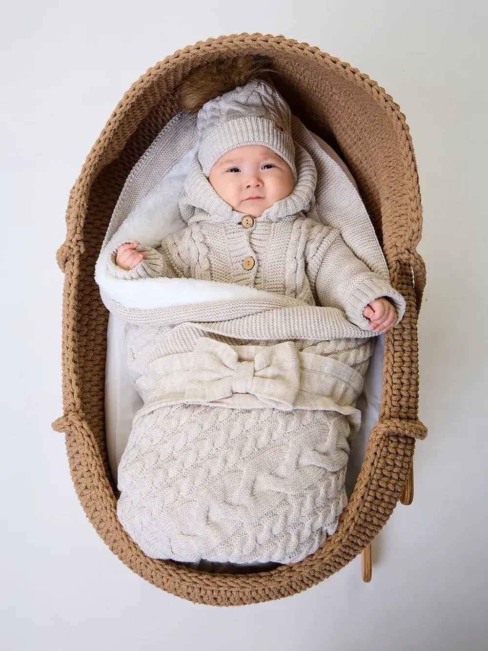 Конверт на выписку для новорожденных зимний