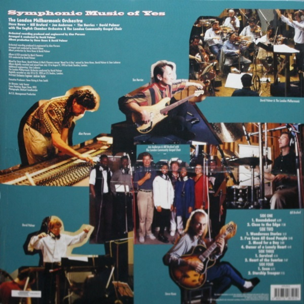 The London Philharmonic Orchestra, Howe, Bruford, Anderson, Harries, Palmer With The English Chamber Orchestra & The London Community Gospel Choir / Symphonic Music Of Yes (Coloured Vinyl)(2LP)
