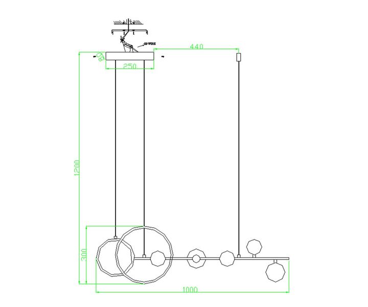 Подвесная люстра Kink Light Иона 09408-5,19