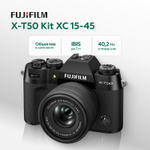 Беззеркальный фотоаппарат Fujifilm X-T50 Kit XC 15-45mm, черный