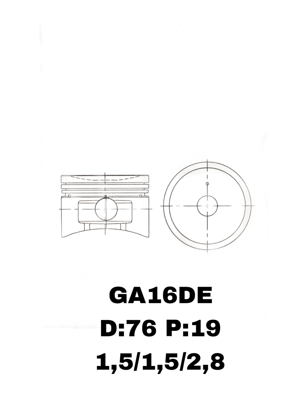 ПОРШНЯ GA16DE