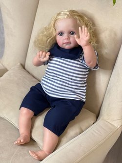 Кукла Реборн мягконабивная 60см в пакете (FA-419)