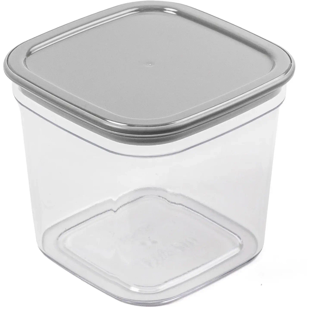 Контейнер для сыпучих продуктов 0,6л «Смарт» пыльно-серый С413ПСЕР