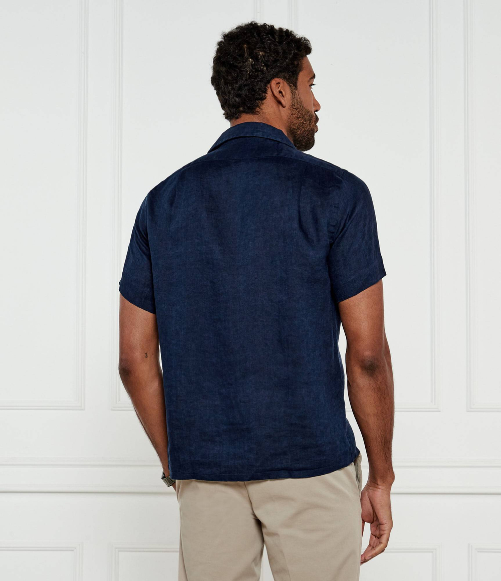 Льняная рубашка POLO RALPH LAUREN - темно-синий(710966421)