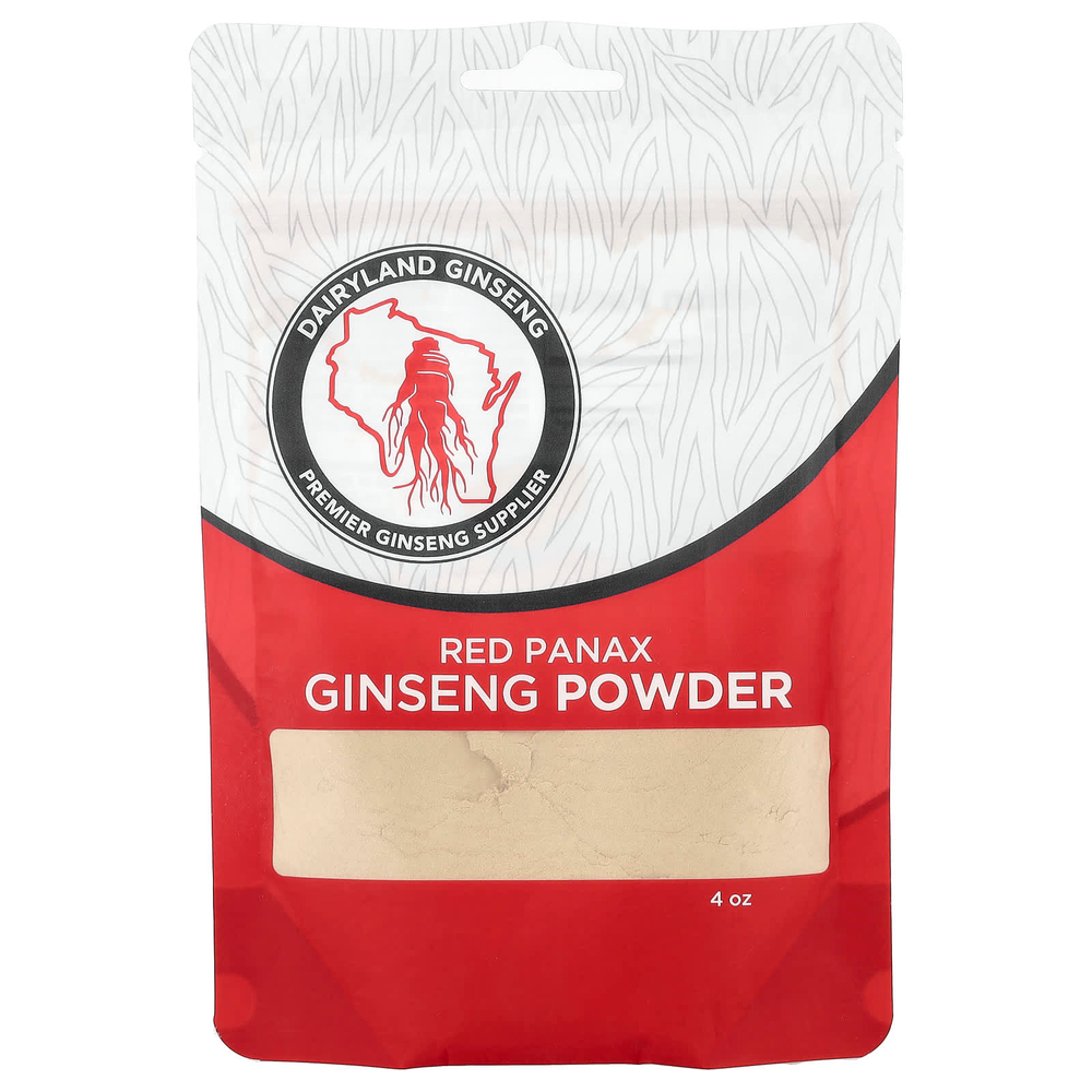 Dairyland Ginseng, красный женьшень обыкновенный, в порошке, 118 мл (4 унции)