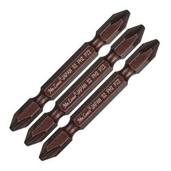 Бита PH2/PZ2 х 65мм 3шт S2 двусторонняя намагниченная Mr.Logo ML11400-4