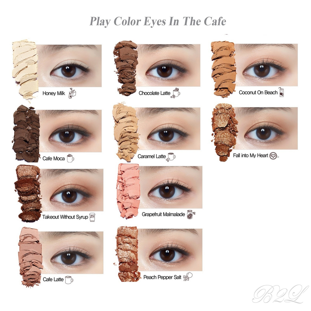 Etude House Палетка теней  Play Color Eyes In The Cafe 10 оттенков