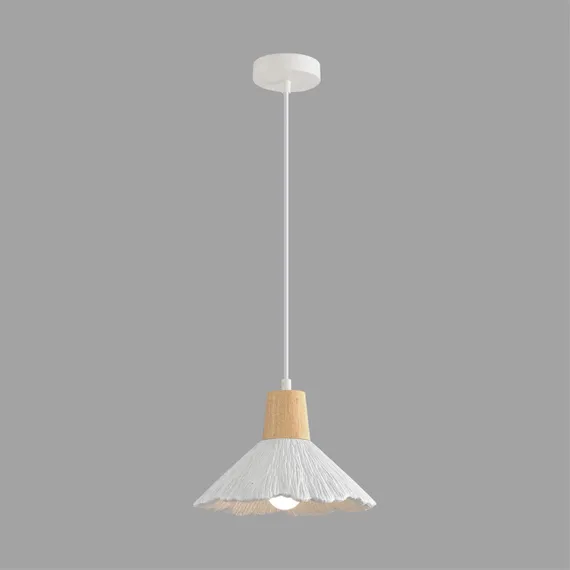 8352/1A SUSPENTIONI LN26 325 белый/бежевый, металл/дерево/цемент Подвес E27 60W 220V EOLIANA