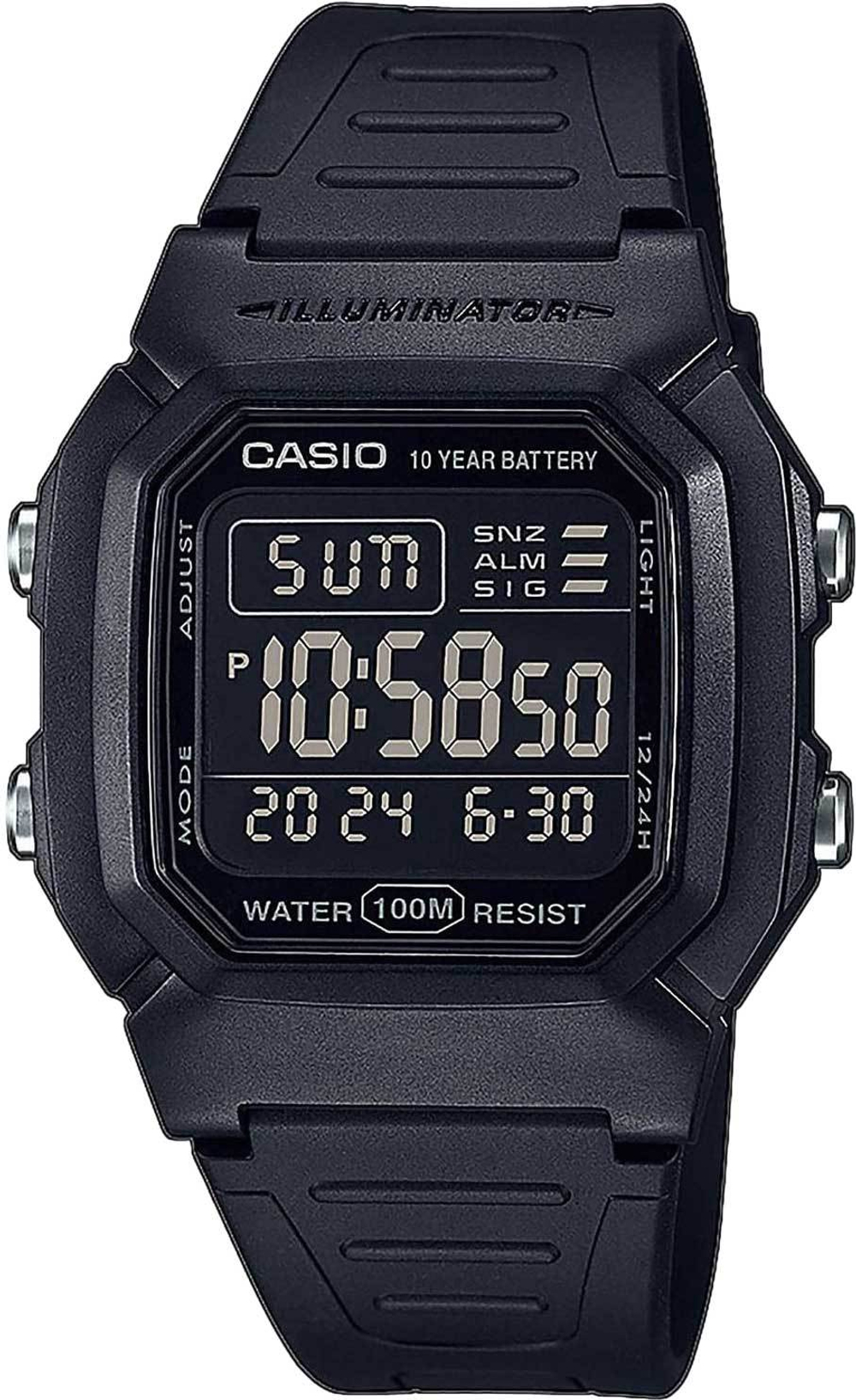 Японские наручные часы Casio Collection W-800H-1B