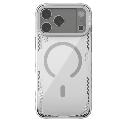 Чехол тонированный серого цвета с MagSafe на iPhone 17 Pro Max, серия Iceblade Prop Magnetic (версия с прозрачной крышкой объектива) от Nillkin