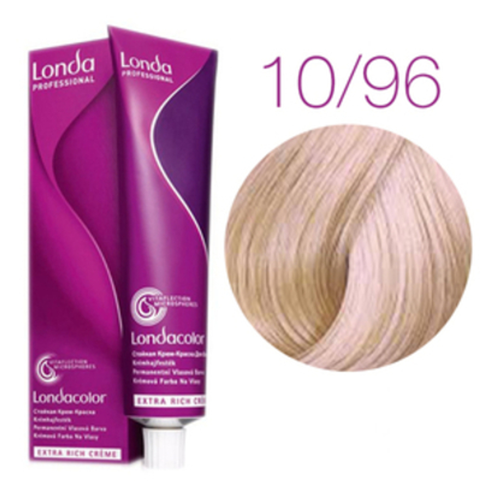 Londa Color стойкая крем-краска, 10/96 яркий блонд сандрэ фиолетовый, 60мл