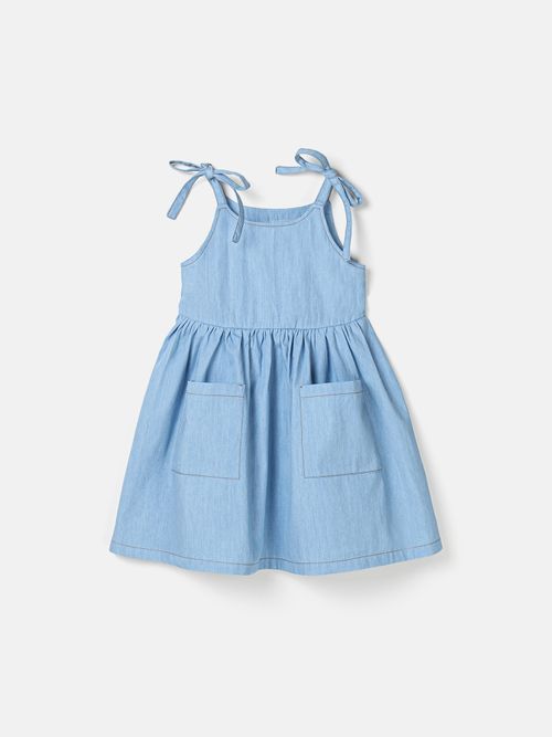 Сарафан из легкого джинса 