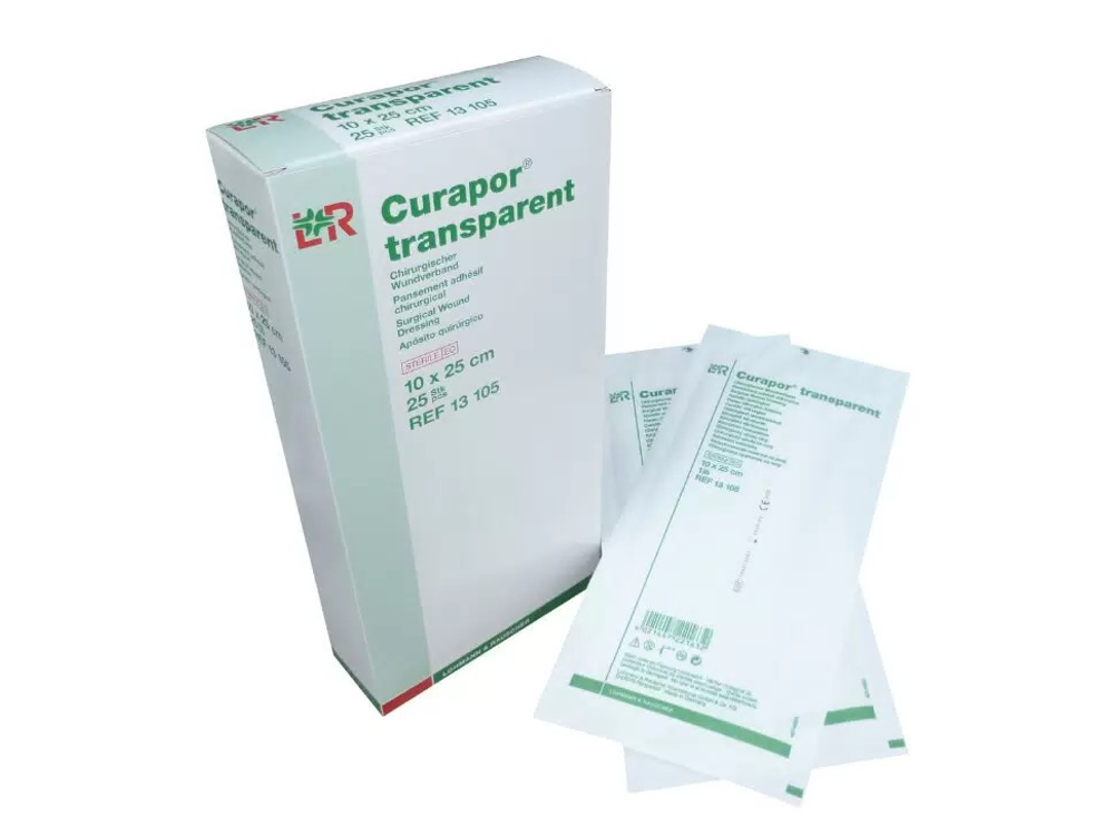 Абсорбирующая повязка для поверхностных ран КУРАПОР (Curapor), 10×25 см