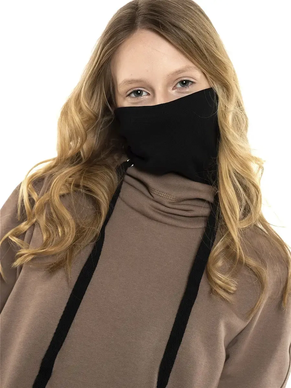 Худи с маской "Ниндзя" Толстовка "Ninja" без начеса
