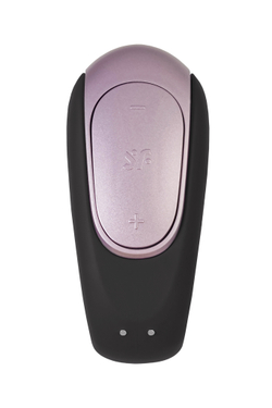 Многофункциональный стимулятор для пар Satisfyer Double Fun, с пультом ДУ, силикон, черный, 9 см